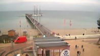 Archiv Foto Webcam Scharbeutz: Ausblick auf den Strand und die Ostsee 19:00