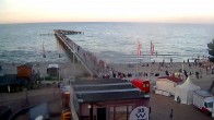 Archiv Foto Webcam Scharbeutz: Ausblick auf den Strand und die Ostsee 19:00