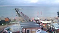 Archiv Foto Webcam Scharbeutz: Ausblick auf den Strand und die Ostsee 19:00