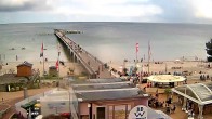 Archiv Foto Webcam Scharbeutz: Ausblick auf den Strand und die Ostsee 13:00