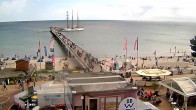 Archiv Foto Webcam Scharbeutz: Ausblick auf den Strand und die Ostsee 12:00