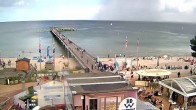 Archiv Foto Webcam Scharbeutz: Ausblick auf den Strand und die Ostsee 14:00