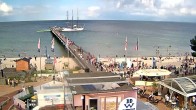 Archived image Webcam Scharbeutz: View of the beach and the Baltic Sea 15:00