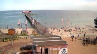 Archiv Foto Webcam Scharbeutz: Ausblick auf den Strand und die Ostsee 13:00