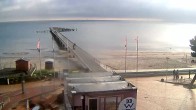 Archived image Webcam Scharbeutz: View of the beach and the Baltic Sea 08:00
