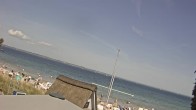 Archiv Foto Webcam Scharbeutz Strand: Blick vom Restaurant Capolino 13:00
