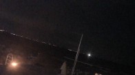 Archiv Foto Webcam Scharbeutz Strand: Blick vom Restaurant Capolino 23:00