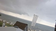 Archiv Foto Webcam Scharbeutz Strand: Blick vom Restaurant Capolino 19:00