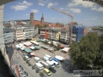 Archived image Webcam Stuttgart at the Market Square 11:00