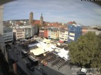 Archived image Webcam Stuttgart at the Market Square 11:00