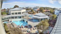 Archiv Foto Webcam Bad Füssing: Therme Eins - Thermenhof Ost 08:00