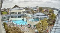 Archiv Foto Webcam Bad Füssing: Therme Eins - Thermenhof Ost 08:00