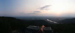 Archiv Foto Webcam Heidelberg - Panorama vom Berggasthof Königstuhl 19:00