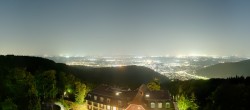 Archiv Foto Webcam Heidelberg - Panorama vom Berggasthof Königstuhl 23:00