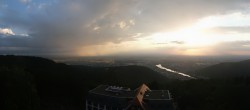 Archiv Foto Webcam Heidelberg - Panorama vom Berggasthof Königstuhl 19:00