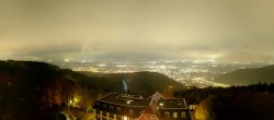 Archiv Foto Webcam Heidelberg - Panorama vom Berggasthof Königstuhl 23:00