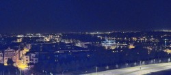 Archiv Foto Webcam Rostock Panorama vom Radisson Blue Hotel 23:00