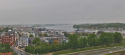 Archiv Foto Webcam Rostock Panorama vom Radisson Blue Hotel 07:00
