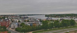 Archiv Foto Webcam Rostock Panorama vom Radisson Blue Hotel 19:00