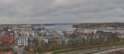 Archiv Foto Webcam Rostock Panorama vom Radisson Blue Hotel 11:00