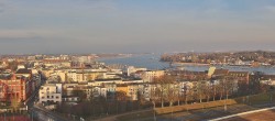 Archiv Foto Webcam Rostock Panorama vom Radisson Blue Hotel 07:00