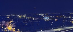 Archiv Foto Webcam Rostock Panorama vom Radisson Blue Hotel 23:00