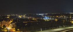 Archiv Foto Webcam Rostock Panorama vom Radisson Blue Hotel 01:00
