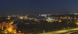 Archiv Foto Webcam Rostock Panorama vom Radisson Blue Hotel 03:00