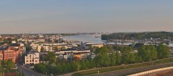 Archiv Foto Webcam Rostock Panorama vom Radisson Blue Hotel 06:00