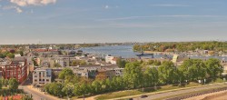 Archiv Foto Webcam Rostock Panorama vom Radisson Blue Hotel 13:00