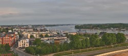 Archiv Foto Webcam Rostock Panorama vom Radisson Blue Hotel 05:00
