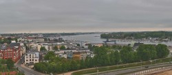 Archiv Foto Webcam Rostock Panorama vom Radisson Blue Hotel 06:00