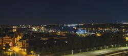 Archiv Foto Webcam Rostock Panorama vom Radisson Blue Hotel 01:00