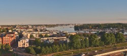 Archiv Foto Webcam Rostock Panorama vom Radisson Blue Hotel 05:00