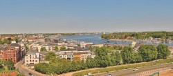 Archiv Foto Webcam Rostock Panorama vom Radisson Blue Hotel 09:00