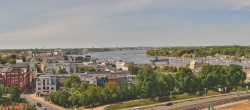 Archiv Foto Webcam Rostock Panorama vom Radisson Blue Hotel 13:00