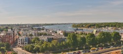 Archiv Foto Webcam Rostock Panorama vom Radisson Blue Hotel 15:00
