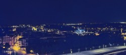 Archiv Foto Webcam Rostock Panorama vom Radisson Blue Hotel 23:00