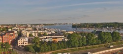 Archiv Foto Webcam Rostock Panorama vom Radisson Blue Hotel 06:00