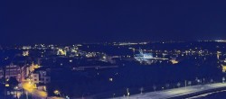 Archiv Foto Webcam Rostock Panorama vom Radisson Blue Hotel 23:00