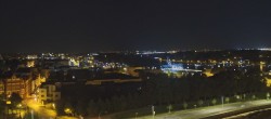 Archiv Foto Webcam Rostock Panorama vom Radisson Blue Hotel 01:00