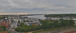 Archiv Foto Webcam Rostock Panorama vom Radisson Blue Hotel 17:00