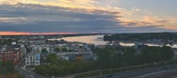 Archiv Foto Webcam Rostock Panorama vom Radisson Blue Hotel 19:00