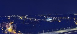 Archiv Foto Webcam Rostock Panorama vom Radisson Blue Hotel 23:00
