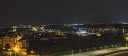 Archiv Foto Webcam Rostock Panorama vom Radisson Blue Hotel 01:00