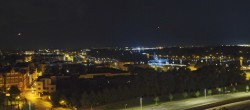 Archiv Foto Webcam Rostock Panorama vom Radisson Blue Hotel 01:00
