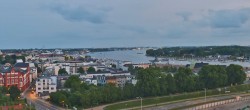 Archiv Foto Webcam Rostock Panorama vom Radisson Blue Hotel 03:00