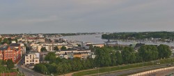Archiv Foto Webcam Rostock Panorama vom Radisson Blue Hotel 05:00