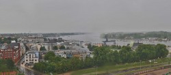 Archiv Foto Webcam Rostock Panorama vom Radisson Blue Hotel 07:00