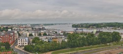 Archiv Foto Webcam Rostock Panorama vom Radisson Blue Hotel 09:00
